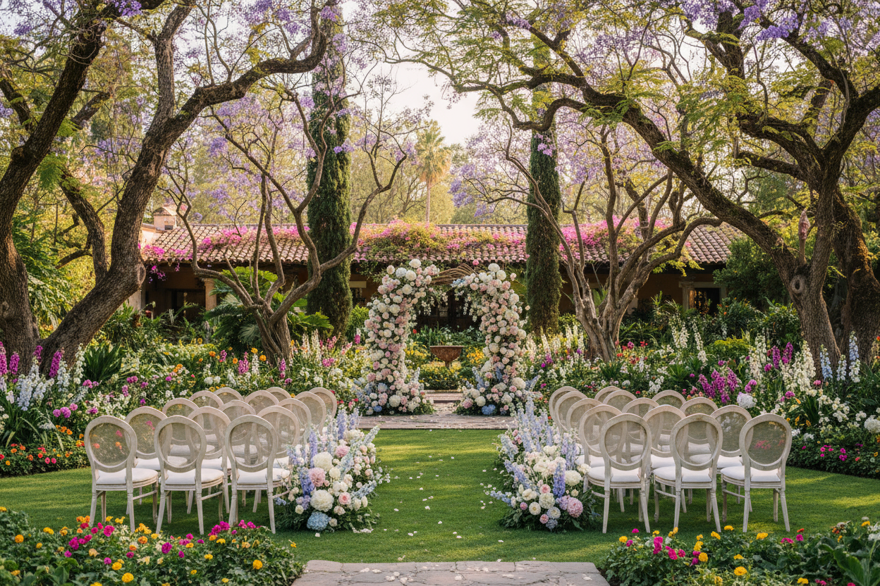 boda en un jardin